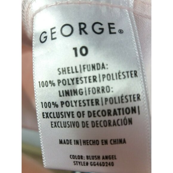 Girls Pink Dress Party Size 10 Holiday Festive Pink Glitter Tulle - Picture 8 of 8